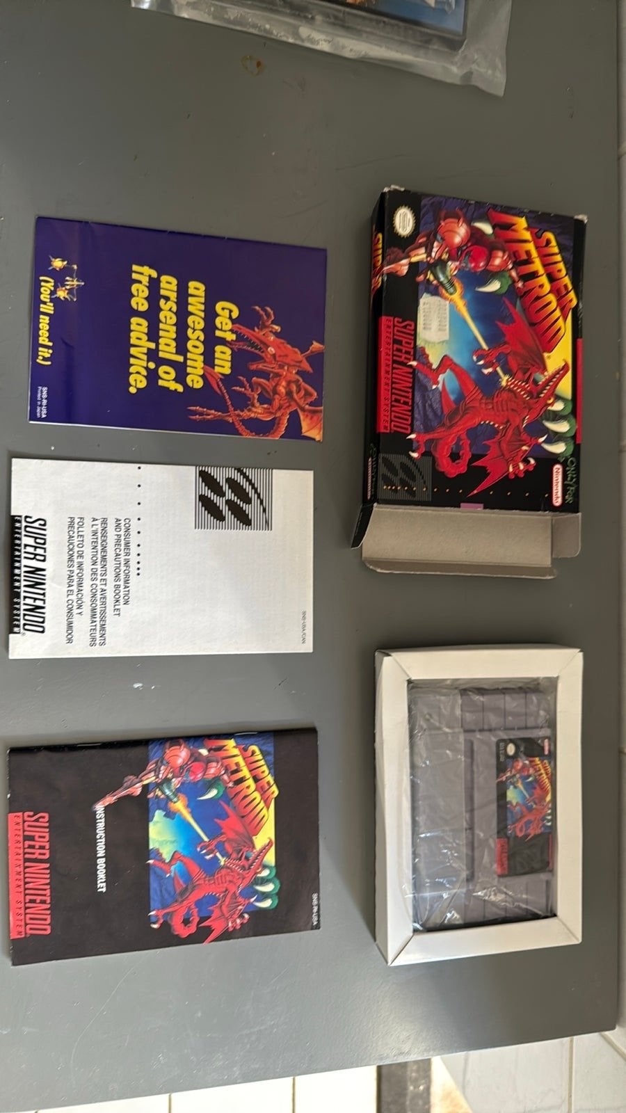 Super Metroid SNES CIB - Compleet in doos, Spelcomputers en Games, Games | Nintendo Super NES, Avontuur en Actie, Verzenden, 1 speler