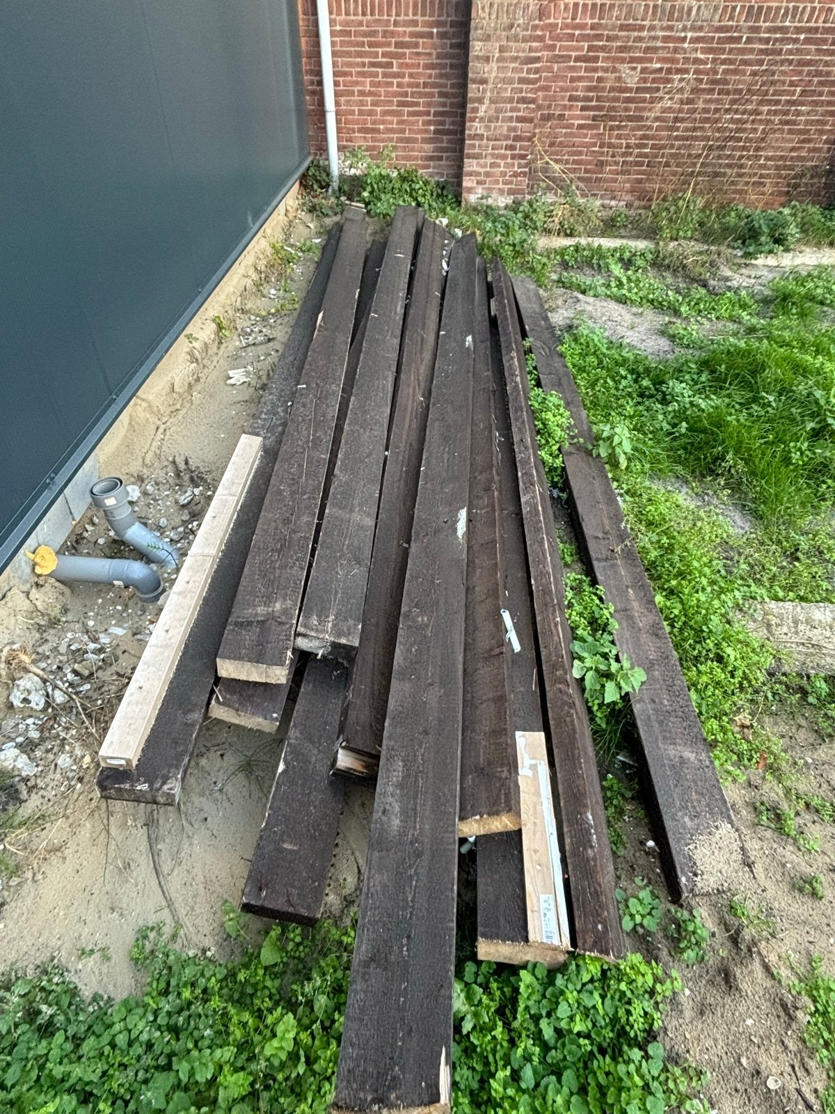 Houten vloerbalken - circa 14 stuks, Ophalen, Gebruikt, Balk, Overige houtsoorten