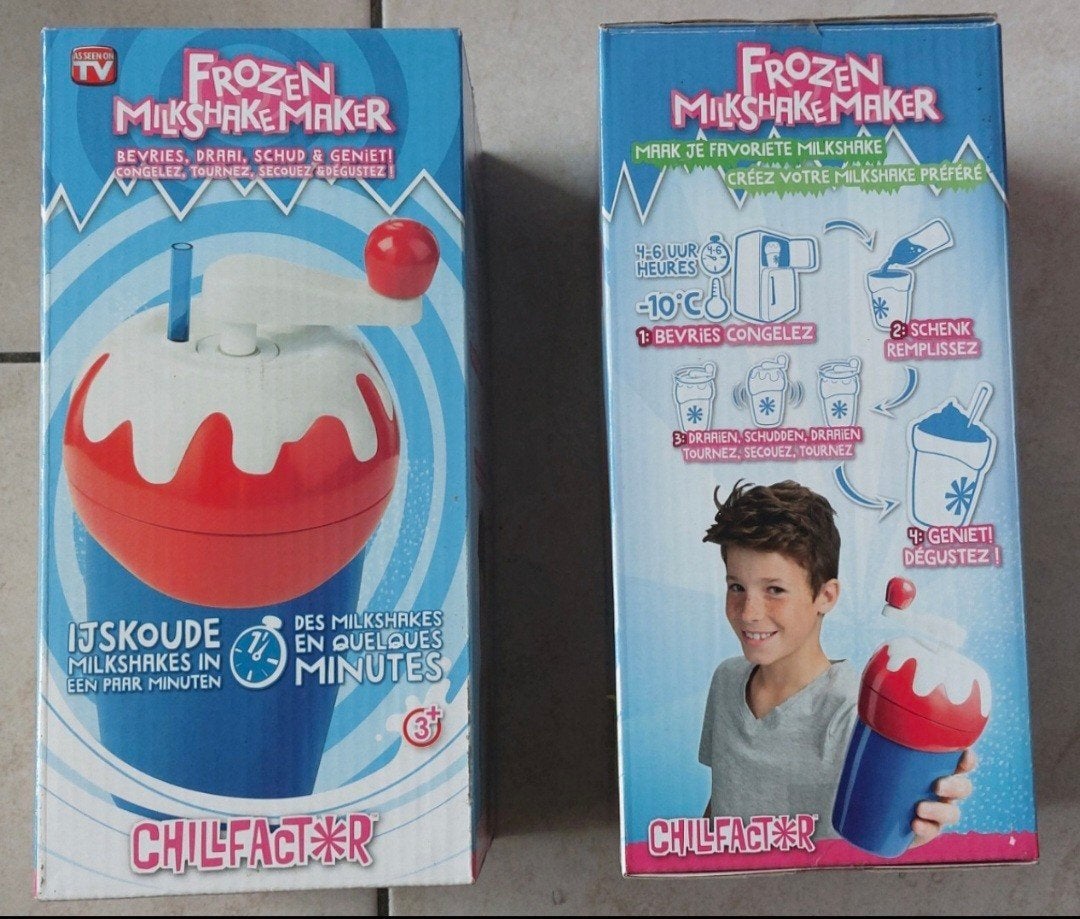 FROZEN MILKSHAKEMAKER 2 stuks voor €15, Ophalen of Verzenden, Zo goed als nieuw, Jongen of Meisje