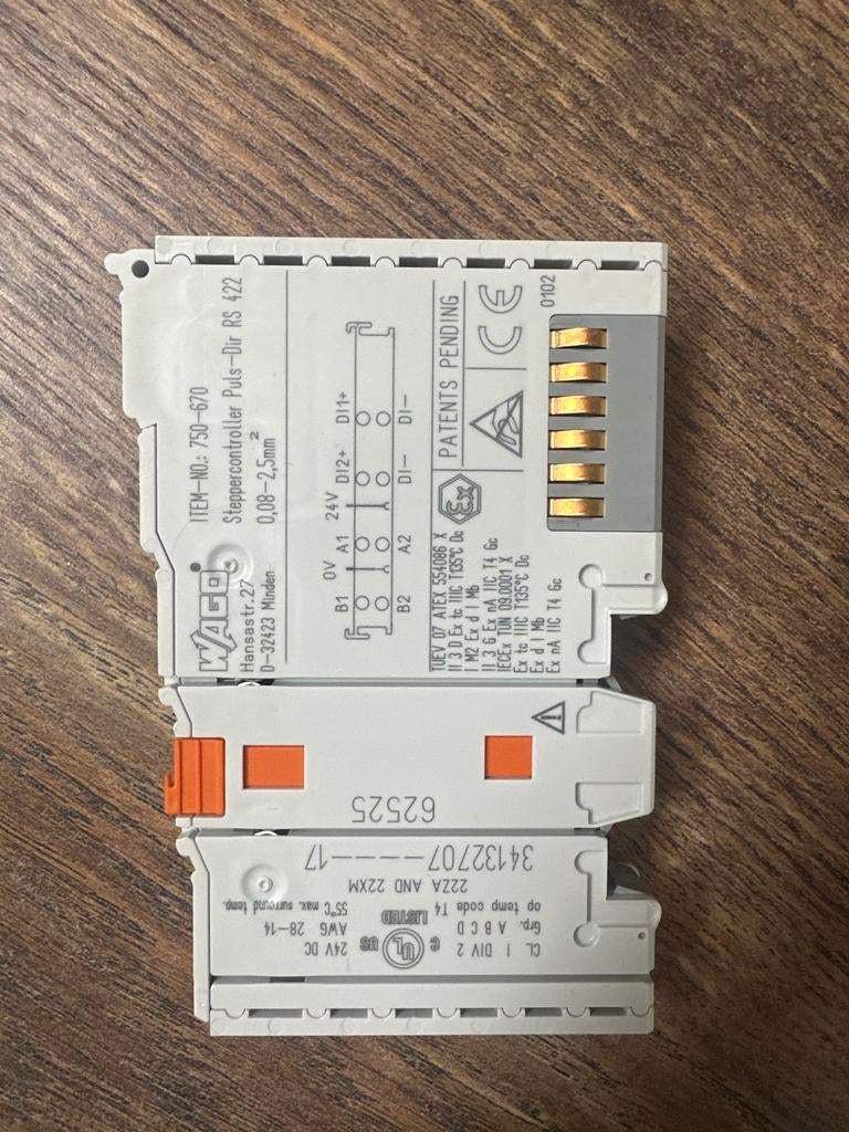 WAGO 750-670 Steppercontroller Puls-Dir RS 422, Ophalen of Verzenden, Zo goed als nieuw