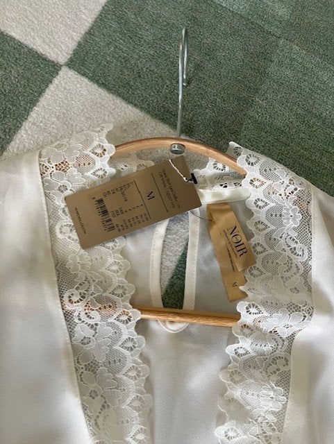 Noir babydoll maat M wit nieuw met kaartje, Noir, Ophalen of Verzenden, Wit, Nachtkleding