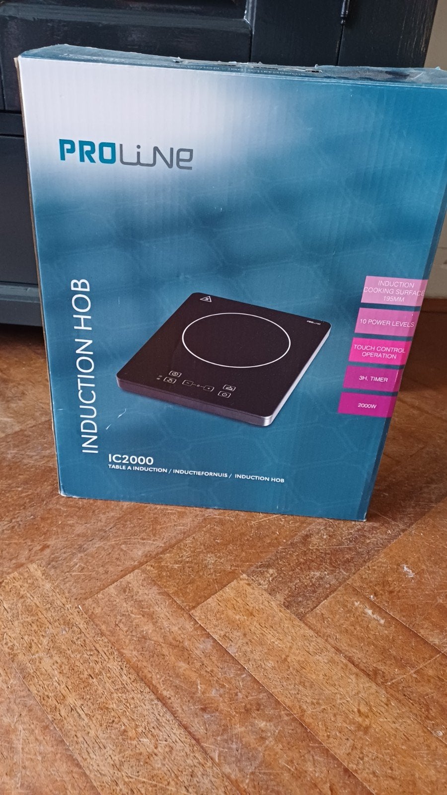 Inductie fornuis zwart, Huis en Inrichting, Ophalen, Zo goed als nieuw