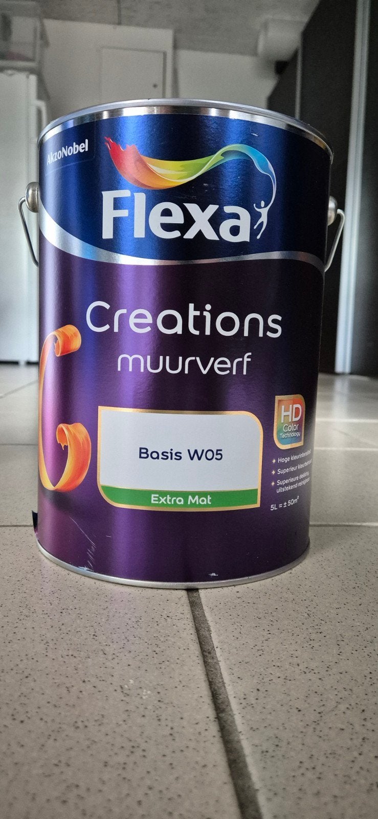 Flexa Creations Muurverf Extra Mat 2 x 5L Oyster, Ophalen, Nieuw
