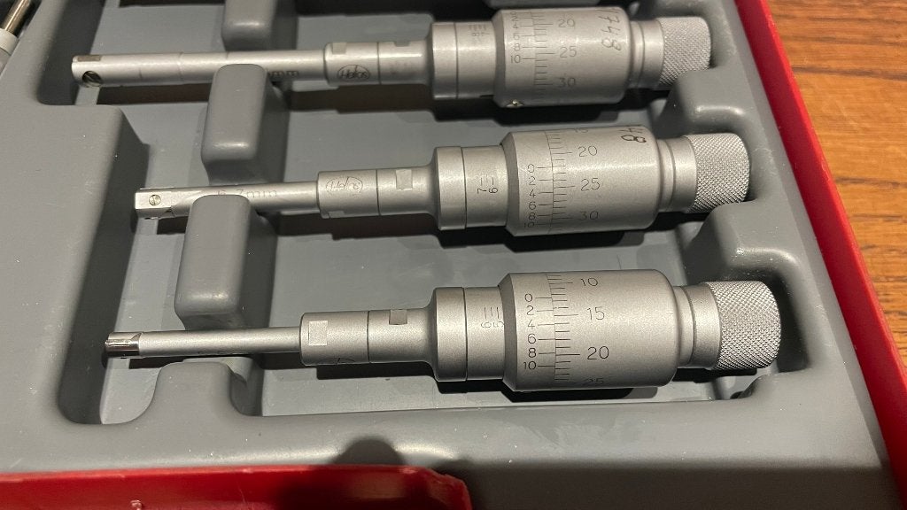 Helios 5-10mm 0,002mm 3 punts binnen micrometer, -, Ophalen of Verzenden, Zo goed als nieuw, Mitutoyo