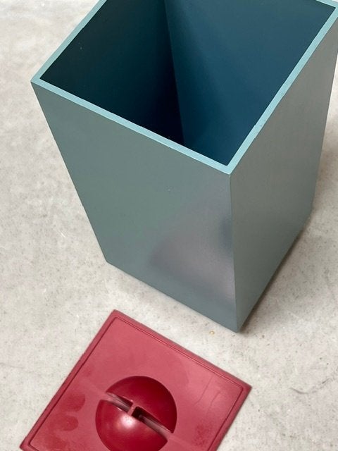 Alessi Euclid opbergbox Michael Graves vintage Memphis 1994, Ophalen, ., Kunststof, Voorraadpot