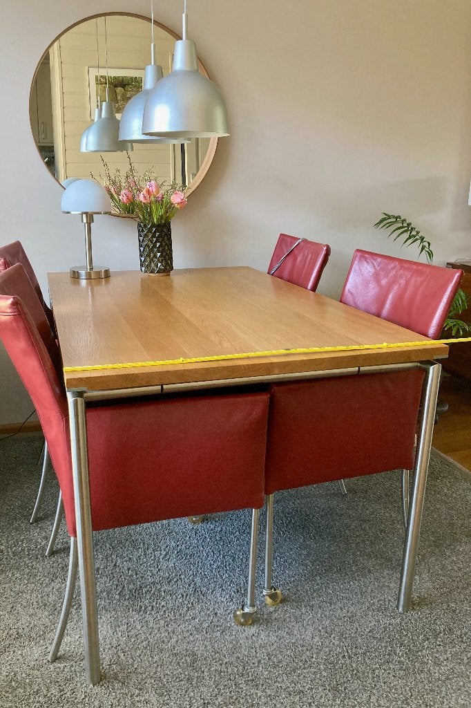 Eetkamertafel  “Hook” Bert Plantagie, Huis en Inrichting, Tafels | Eettafels, Ophalen, 100 tot 150 cm, 50 tot 100 cm, Zo goed als nieuw