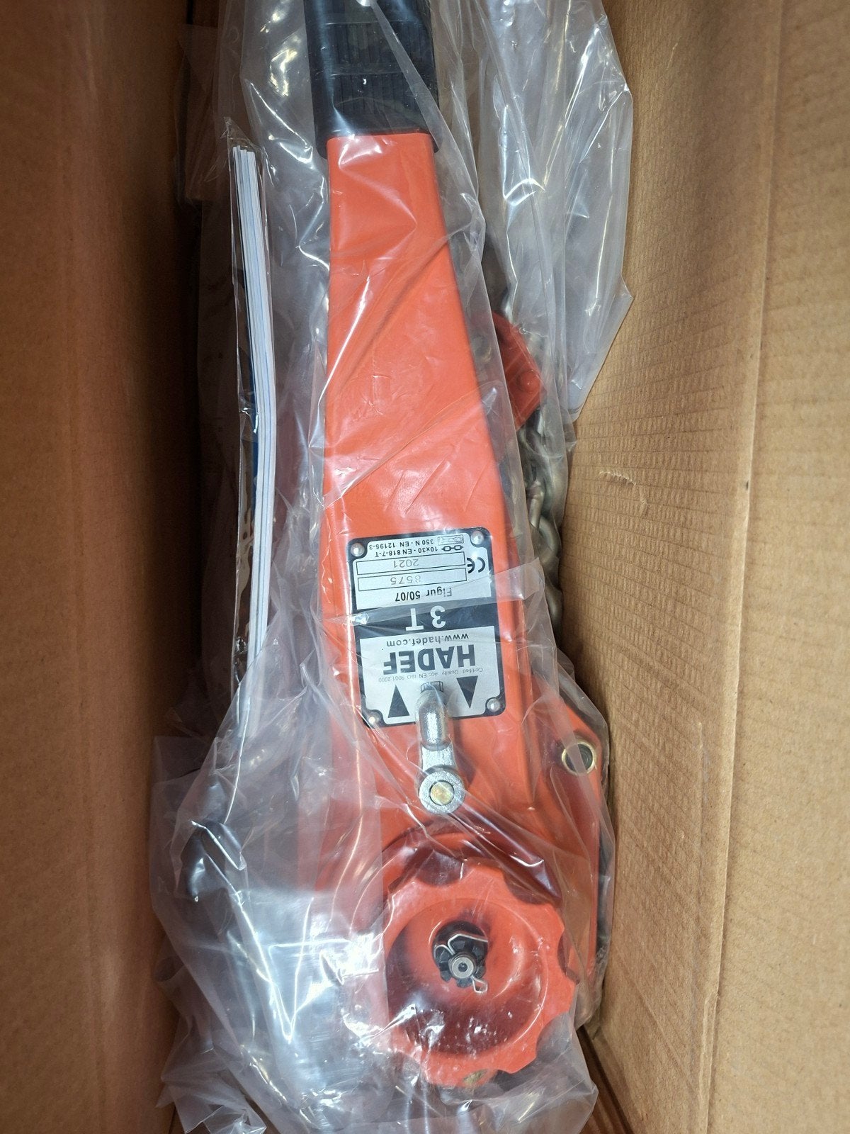 HADEF Hefboom Rateltakel 3 Ton - Nieuw in Doos, Ophalen, Nieuw