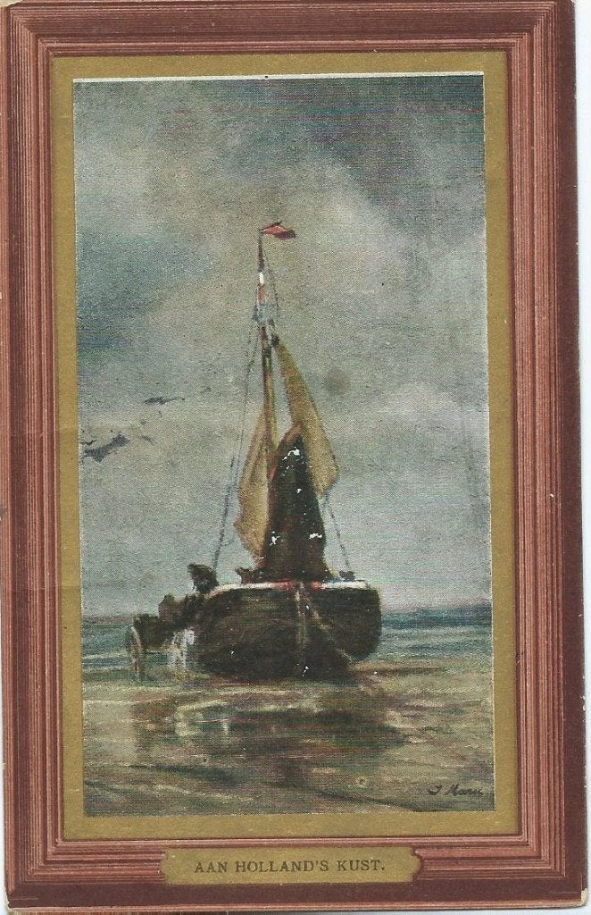 Oude ansichtkaart 'Aan Holland's Kust' - Gelopen, Ophalen of Verzenden, Voor 1920, Gelopen, Zuid-Holland