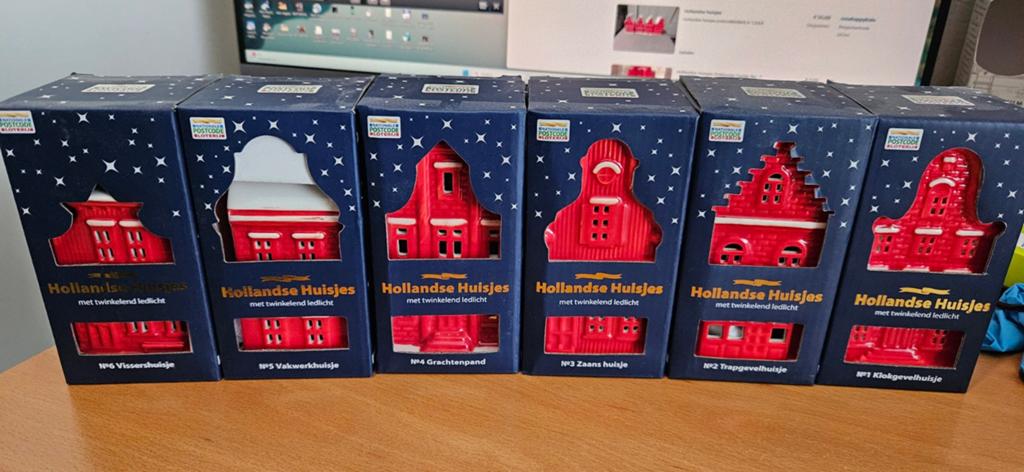 Postcode loterij hollandse huisjes, Ophalen, Vintage, Meerkleurig, Nieuw