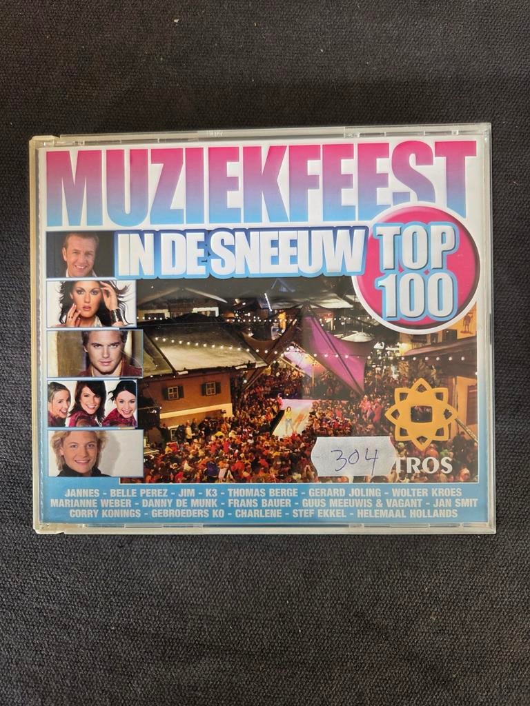 Muziekfeest in de Sneeuw Top 100 CD - Diverse Artiesten, Ophalen of Verzenden, Gebruikt, Levenslied of Smartlap