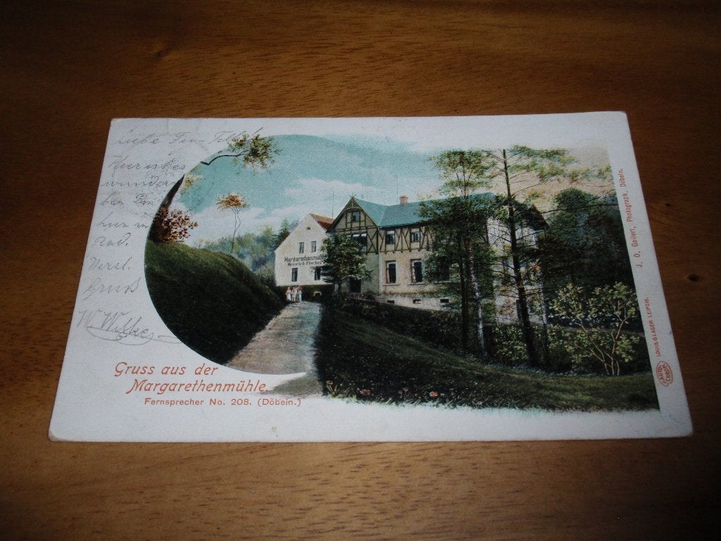 Margarethenmühle Döbeln Duitsland, Verzamelen, Ansichtkaarten | Buitenland, Verzenden, Voor 1920, Gelopen, Duitsland