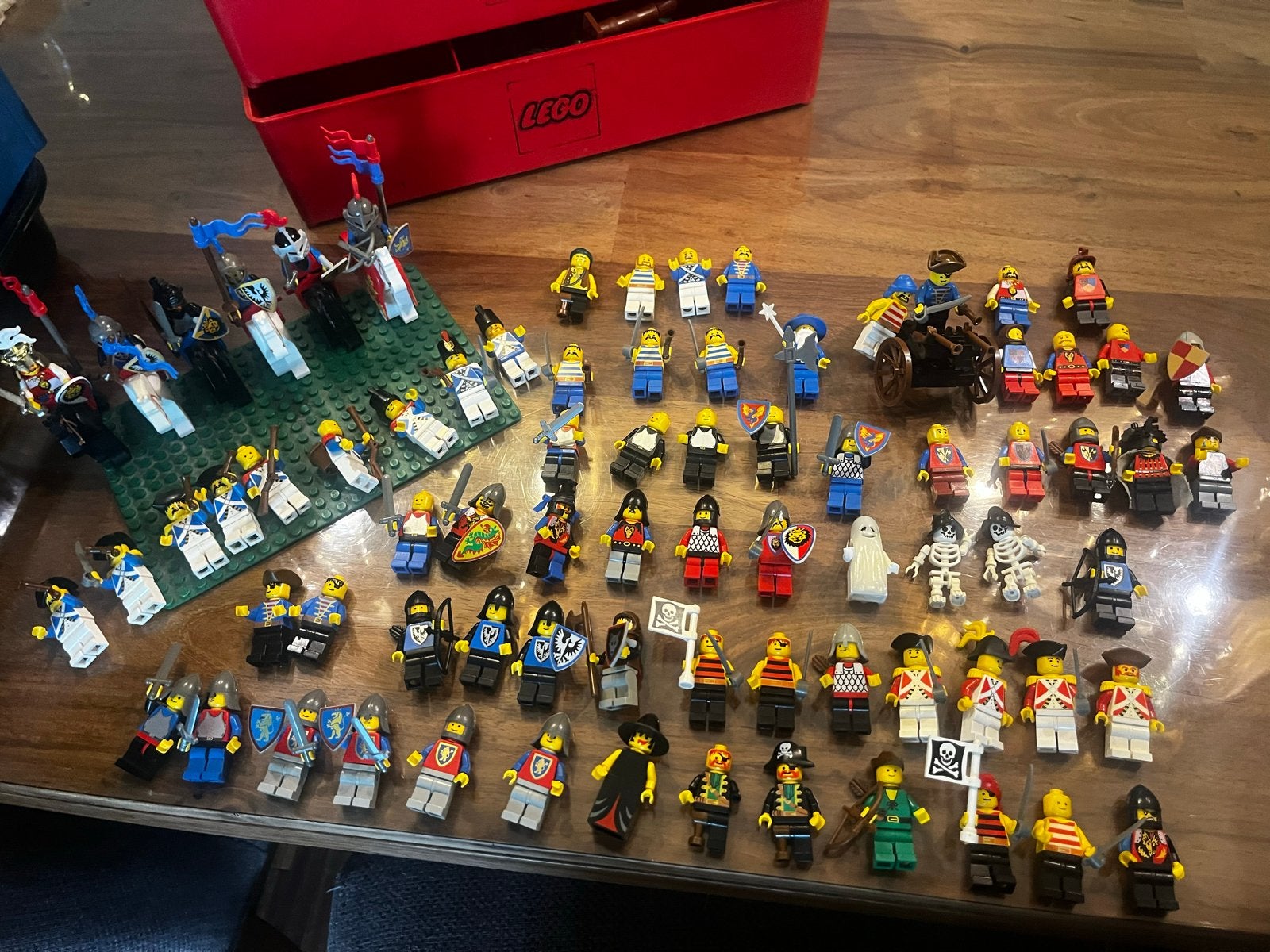 Lego Vintage Piraten & Ridders Minifiguren verzameling, Inclusief minifiguren, Gebruikt, Overige thema's, Lego