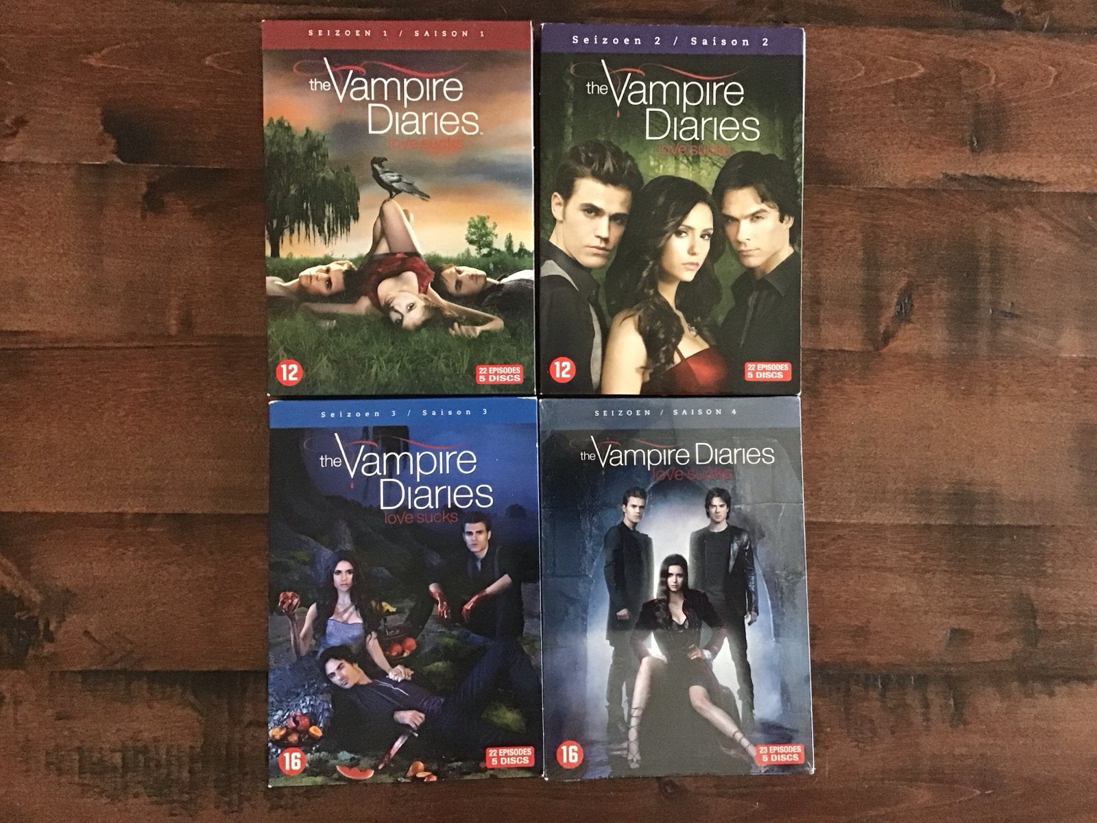 The Vampire Diaries Seizoen 1-4 DVD Boxset, Vanaf 16 jaar, Ophalen of Verzenden, Zo goed als nieuw, Bovennatuurlijke thriller