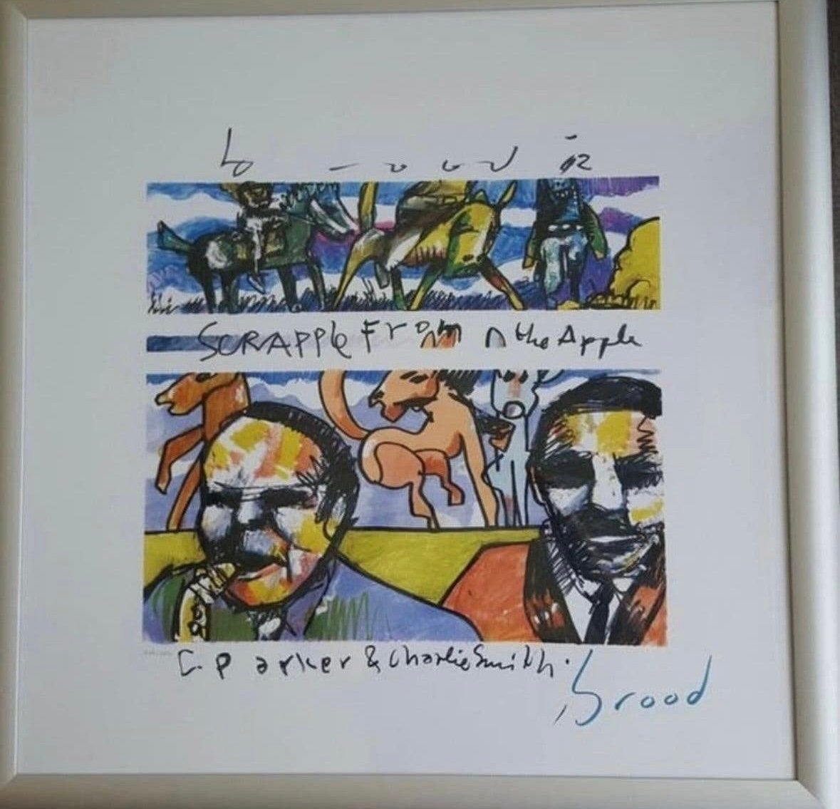Herman Brood Zeefdruk 'Scrapple from the Apple', Gesigneerd, Ophalen of Verzenden, Portret en Figuren, Zeefdruk