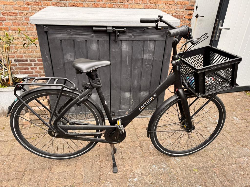 Dames Cortina fiets 57 cm met mandje en hangslot, Ophalen, Gebruikt, Versnellingen, 56 cm of meer
