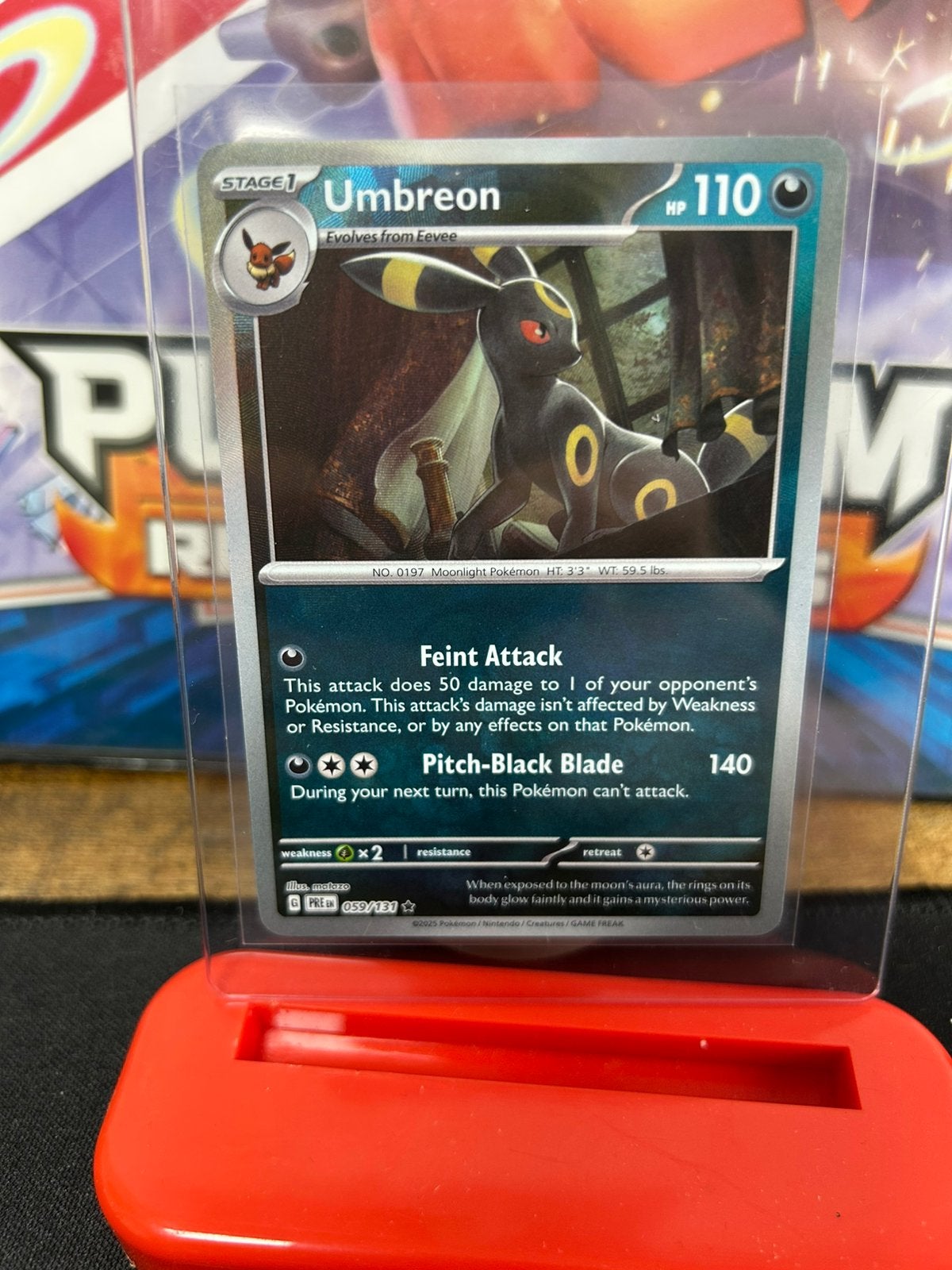 Umbreon Masterball PRE 059, Ophalen of Verzenden, Nieuw, Losse kaart