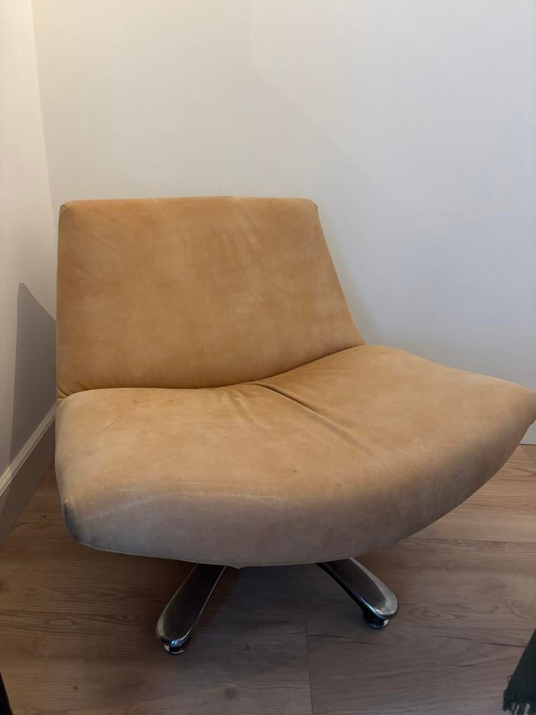 Dyyk coco design fauteuil, nubuck leer, Huis en Inrichting, Ophalen, Gebruikt, 50 tot 75 cm, Leer