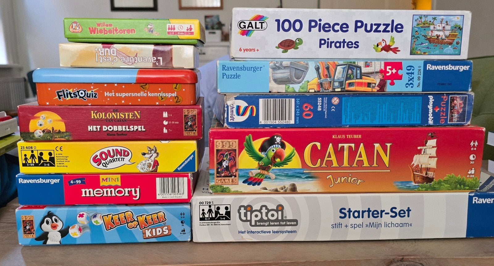 Veel spellen en puzzels, o a. TipToi, Keer op keer, Kolonist, Ophalen of Verzenden, Zo goed als nieuw