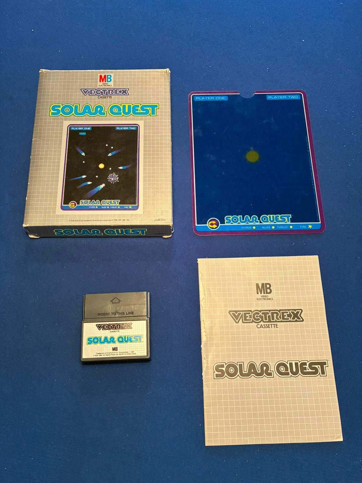 Vectrex spel Solar Quest, Avontuur en Actie, Gebruikt, 1 speler, Ophalen of Verzenden