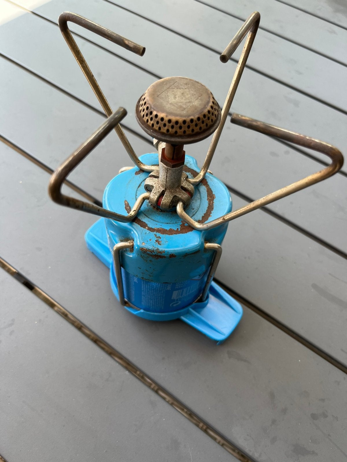 Camping Gaz pit, Ophalen, Gebruikt