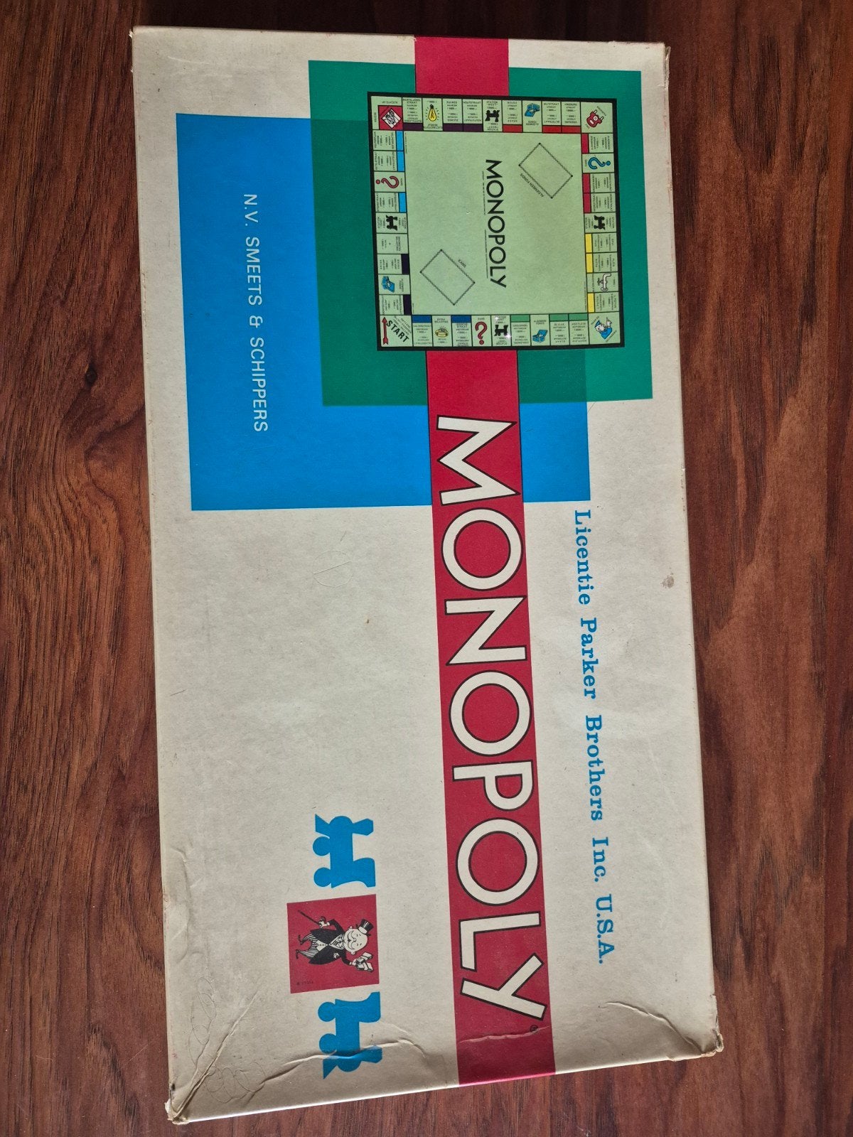 Vintage Monopoly Bordspel - Complete Editie, Hobby en Vrije tijd, Drie of vier spelers, Ophalen of Verzenden, Gebruikt, Parker Brothers