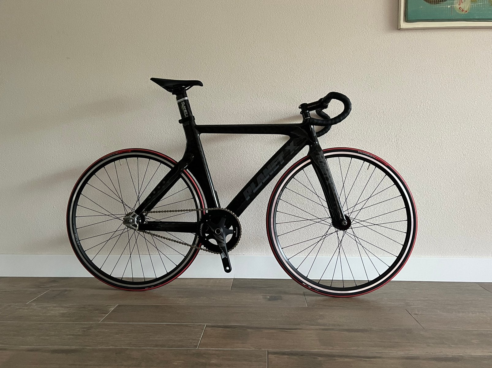 Planet X Carbon baanfiets, Minder dan 10 versnellingen, Carbon, Minder dan 49 cm, Zo goed als nieuw