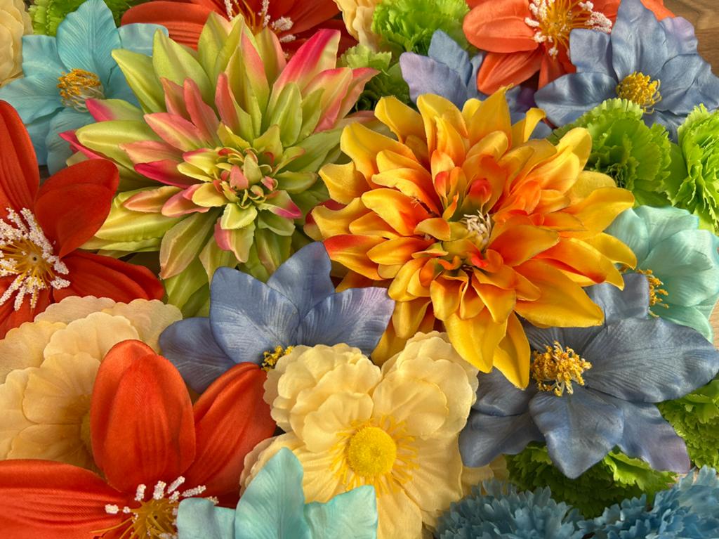 Restpartij nieuwe kunstbloemen 40 stuks partij handel, Binnen, Info@rodebeagle.nl, Rode Beagle kunstbloemen, Nieuw