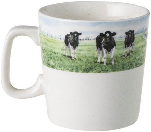 wiebe van der Zee koffiemokje nieuwe buren!, Ophalen of Verzenden, Nieuw, Porselein, Overige stijlen