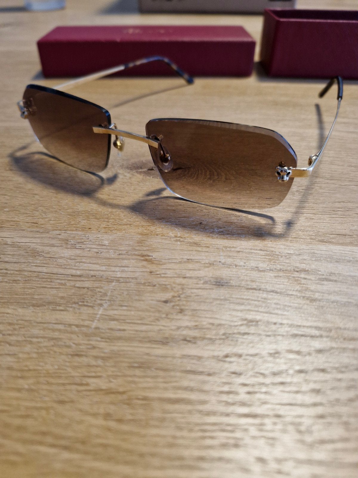 Originele Cartier Zonnebril met Certificaat - Onbeschadigd, Sieraden, Tassen en Uiterlijk, Zonnebrillen en Brillen | Heren, Ophalen of Verzenden
