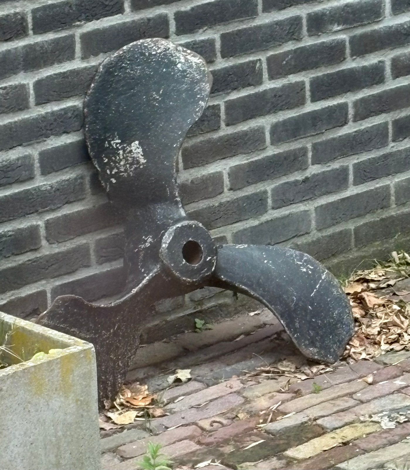 scheepsschroef van ijzer, Ophalen