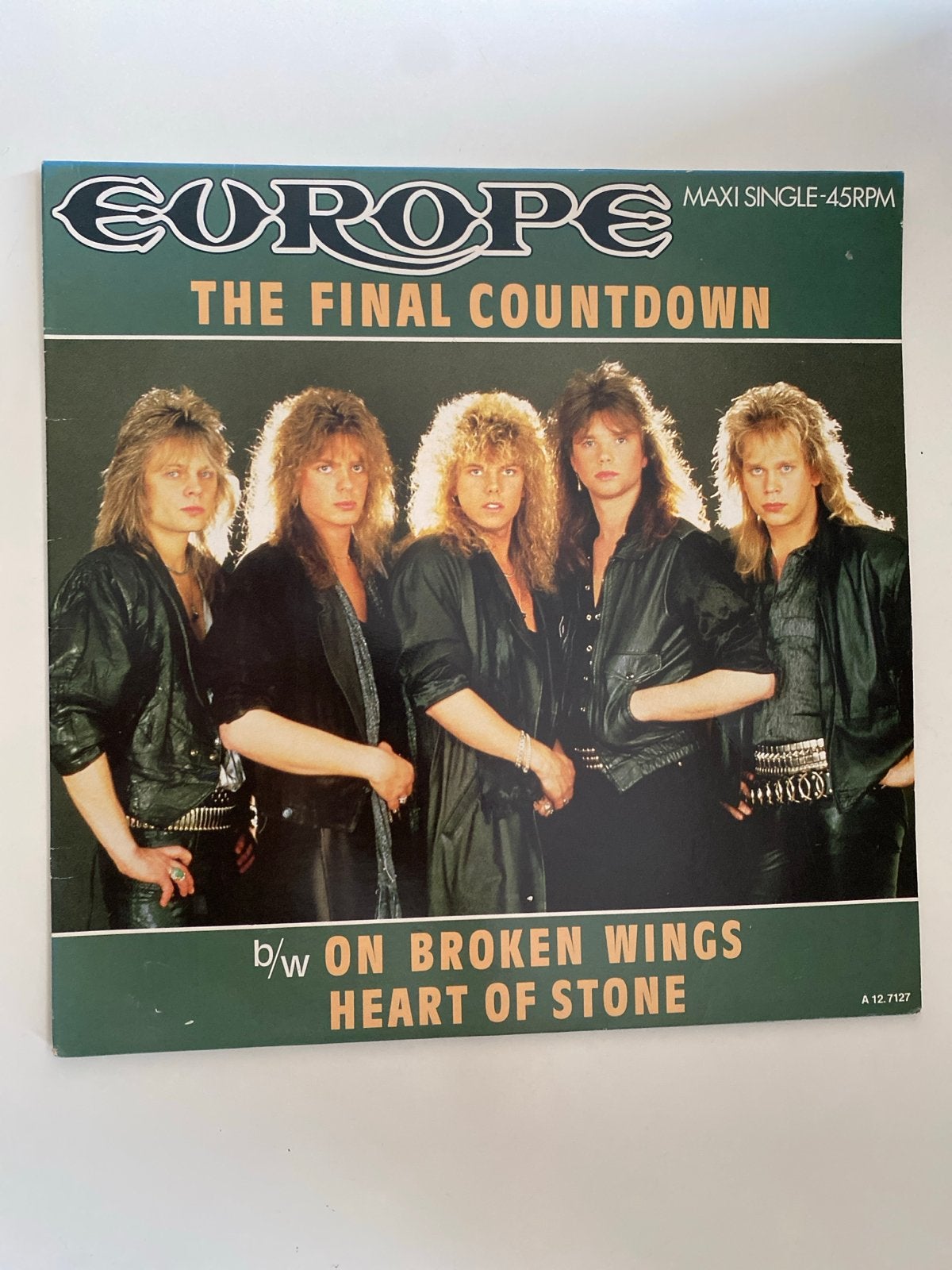 Europe - The Final Countdown Maxi Single 45RPM Vinyl, Gebruikt, Originele persing, Ophalen of Verzenden, EP