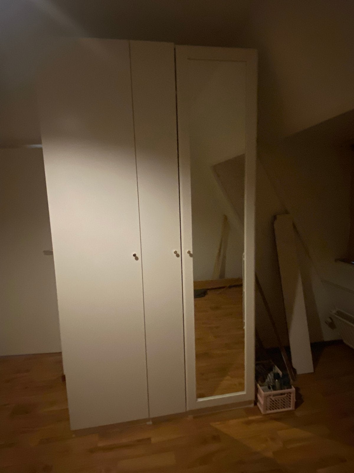 PAX kast met spiegeldeur en gouden knopjes, Huis en Inrichting, Kasten | Kledingkasten, Ophalen, Overige materialen, Gebruikt