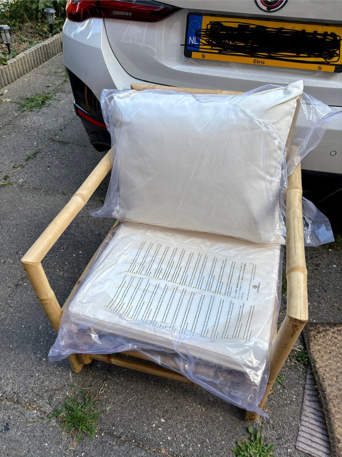Bamboe tuinstoel Nieuw, Ophalen, Nieuw, Rotan