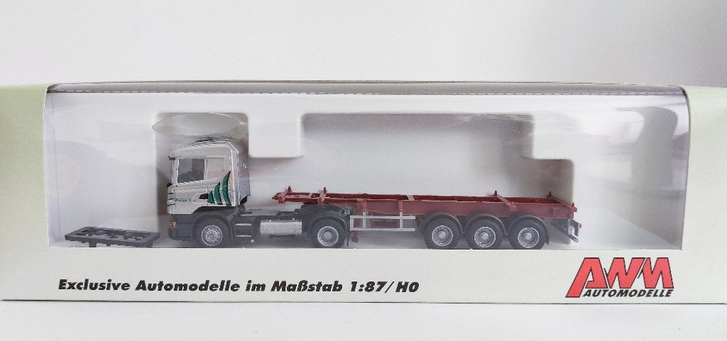 AWM Scania R Highl. Aerop. Swapbody-SZ Pellegrini H0 1:87, Ophalen of Verzenden, Nieuw, Bus of Vrachtwagen, AWM