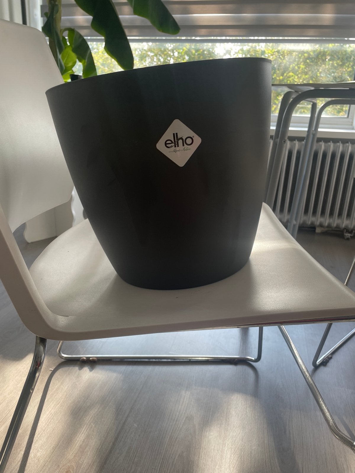 Elho Brussels bloempot 30 cm - Ongebruikt en perfecte staat, Kunststof, Rond, Binnen, Zo goed als nieuw
