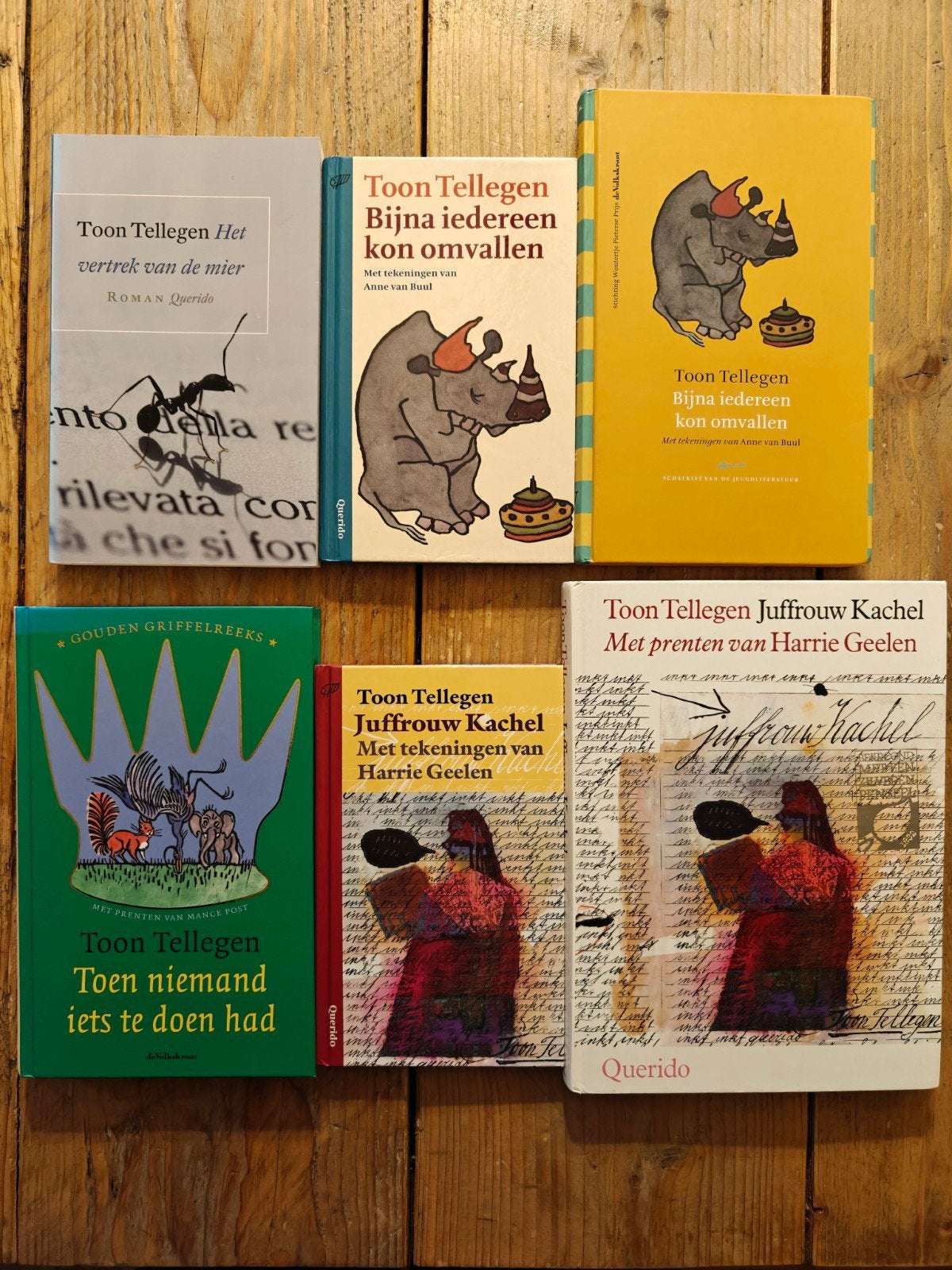 6 Boeken van Toon Tellegen., Boeken, Overige Boeken, Ophalen of Verzenden, Zo goed als nieuw