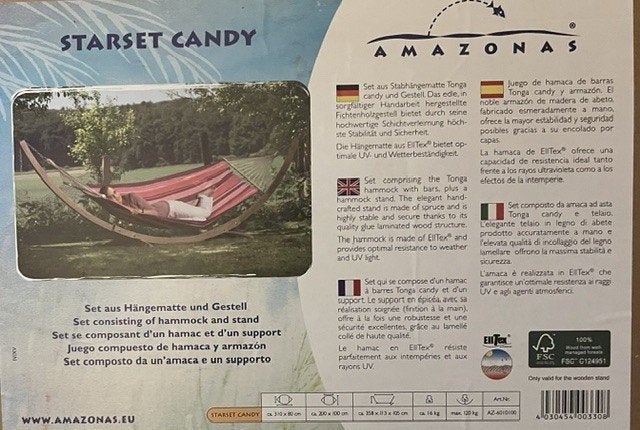 Hangmat met houten standaard, Tuin en Terras, Hangmatten, Ophalen, Nieuw, Eenpersoons, Met standaard