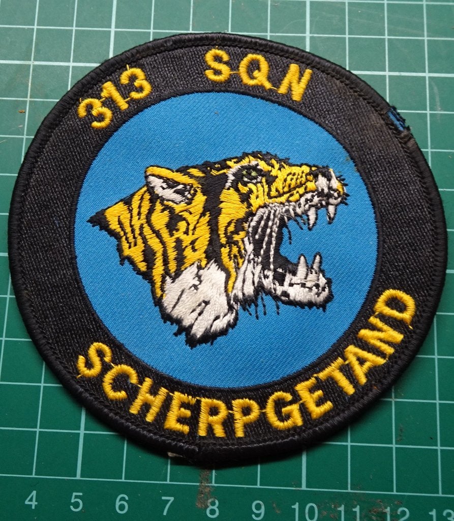 Patch  313 Squadron  Twenthe periode, Ophalen of Verzenden, Luchtmacht, Nederland, Embleem of Badge