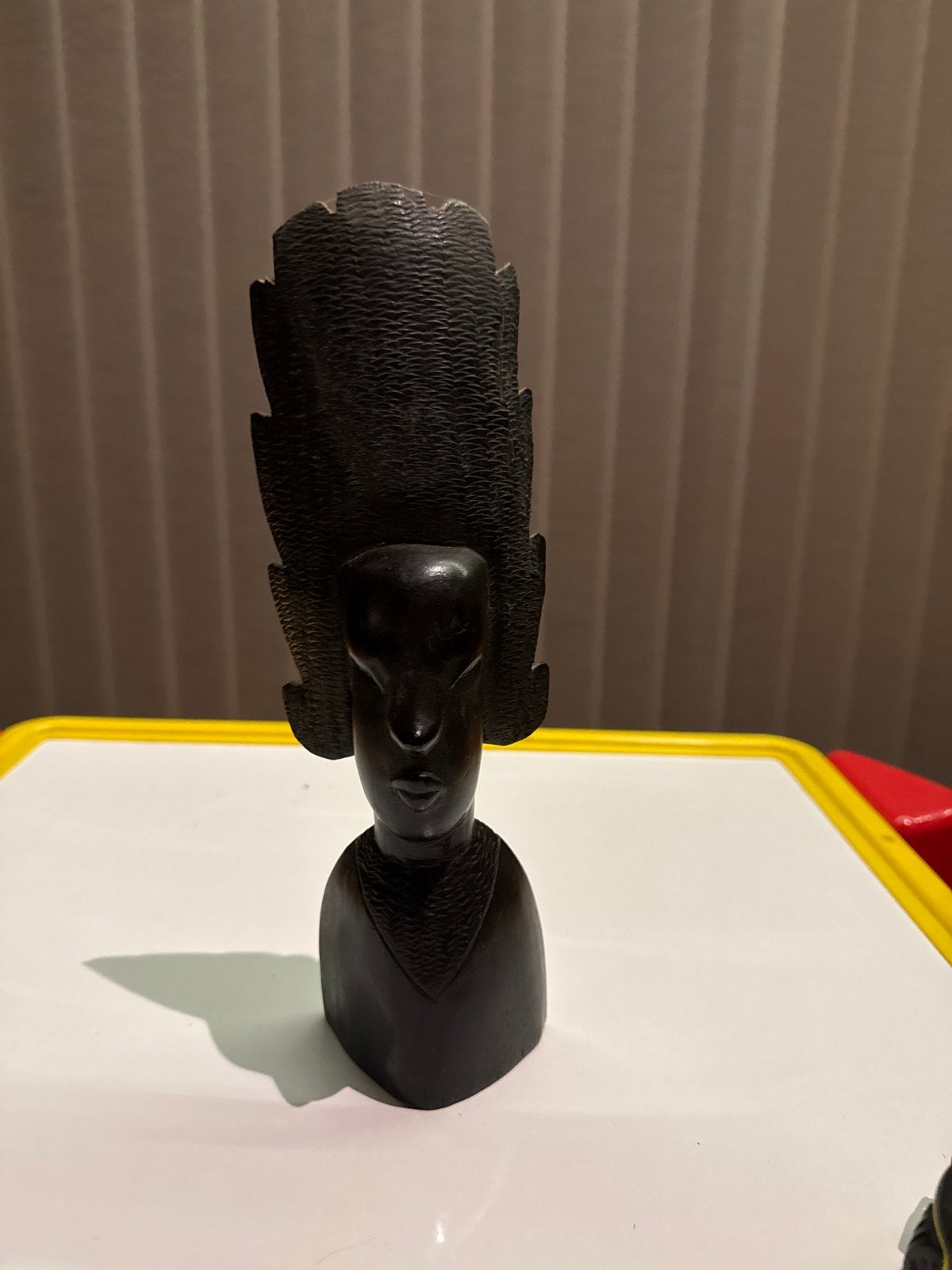 Houten Buste Afrikaanse Vrouw - Handgesneden, Buste, Ophalen of Verzenden, Handgemaakt, Hout
