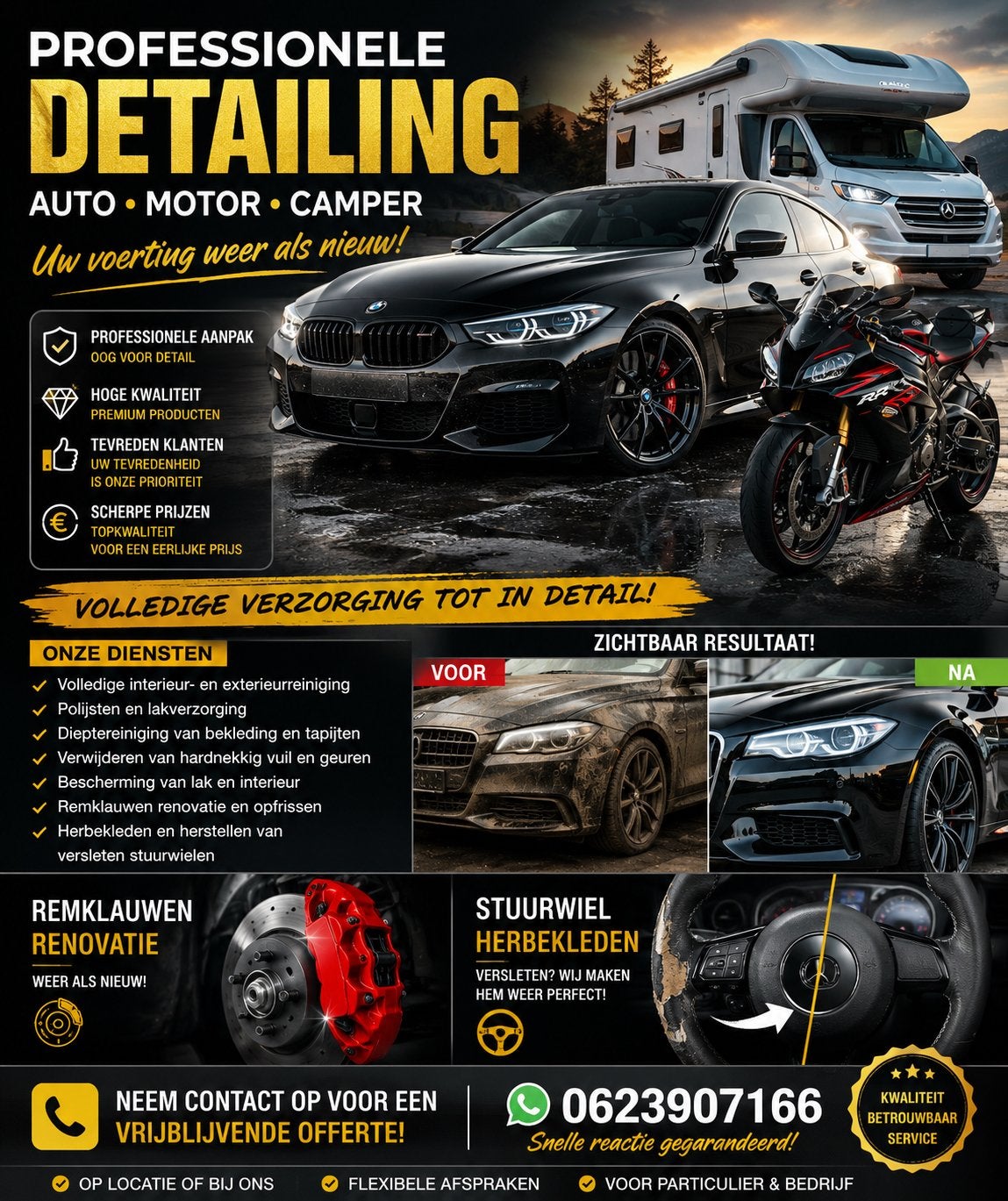 Professionele Auto-, Motor- en Camper Detailing ️, Krasverwijdering