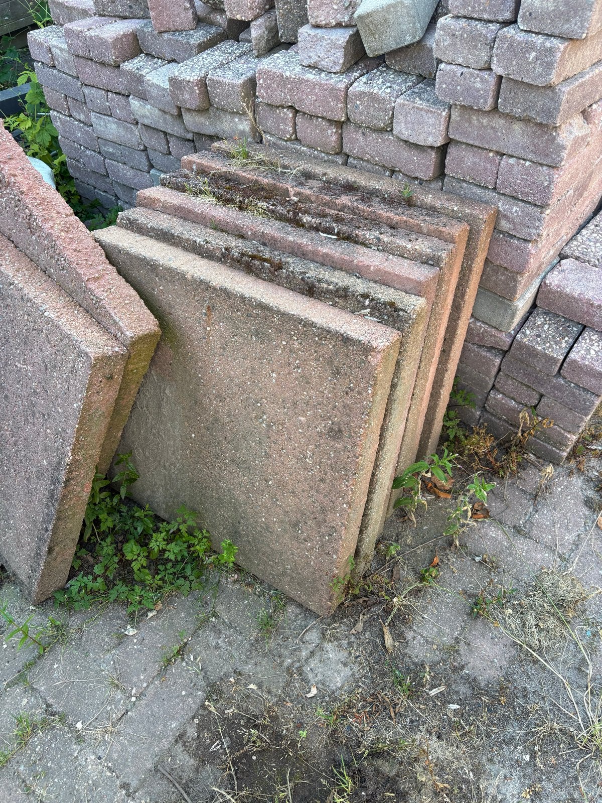 Terrastegels 63x63x7 cm (8 stuks), Tuin en Terras, Ophalen, Gebruikt, 5 tot 10 m², Beton