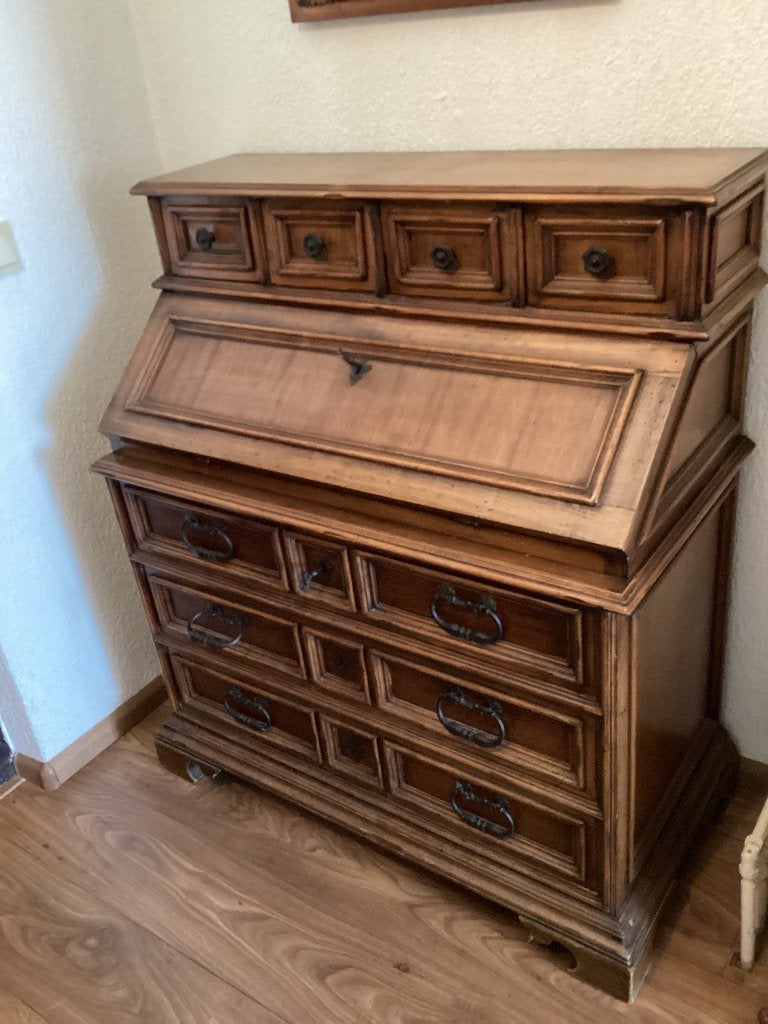 Vintage secretaire - Koloniale stijl, Ophalen, Gebruikt, Koloniaal