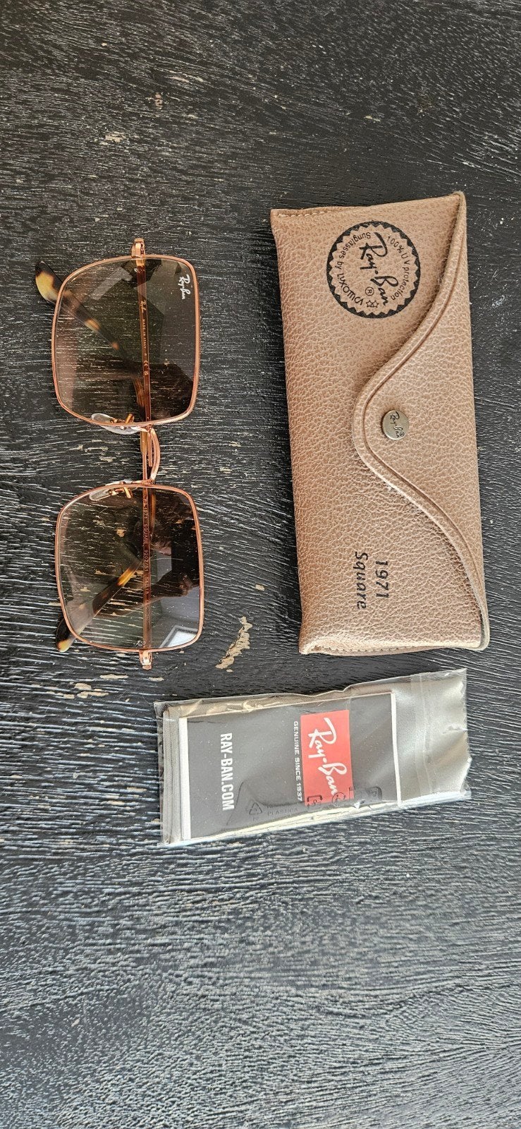 Ray-Ban Square zonnebril - Zo goed als nieuw, Sieraden, Tassen en Uiterlijk, Zonnebrillen en Brillen | Dames, Ophalen of Verzenden