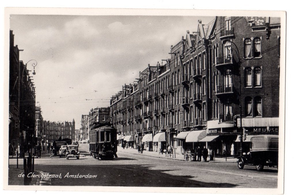 Amsterdam, Tram NZH, de Clercqstraat, Verzenden, 1940 tot 1960, Ongelopen, Noord-Holland