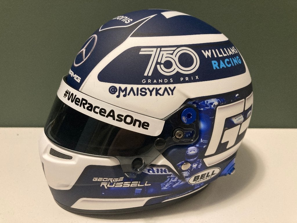 ✅ George Russell 1:2 helm Monaco 2021 Williams Racing F1, Ophalen of Verzenden, Nieuw, Formule 1