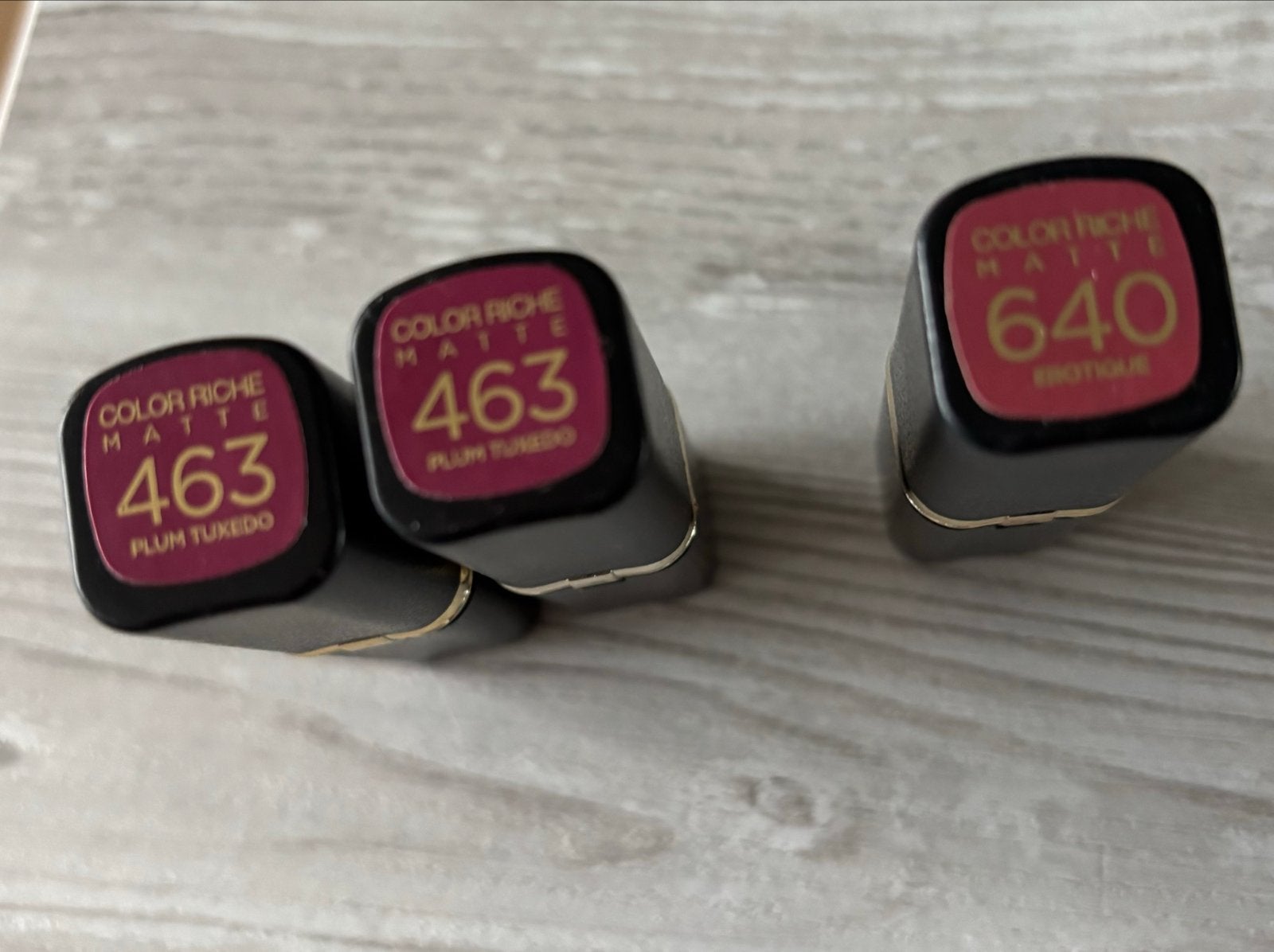 L'Oréal Color Riche Matte Lippenstift - 3 stuks, Lippen, Paars, Nieuw, Ophalen of Verzenden