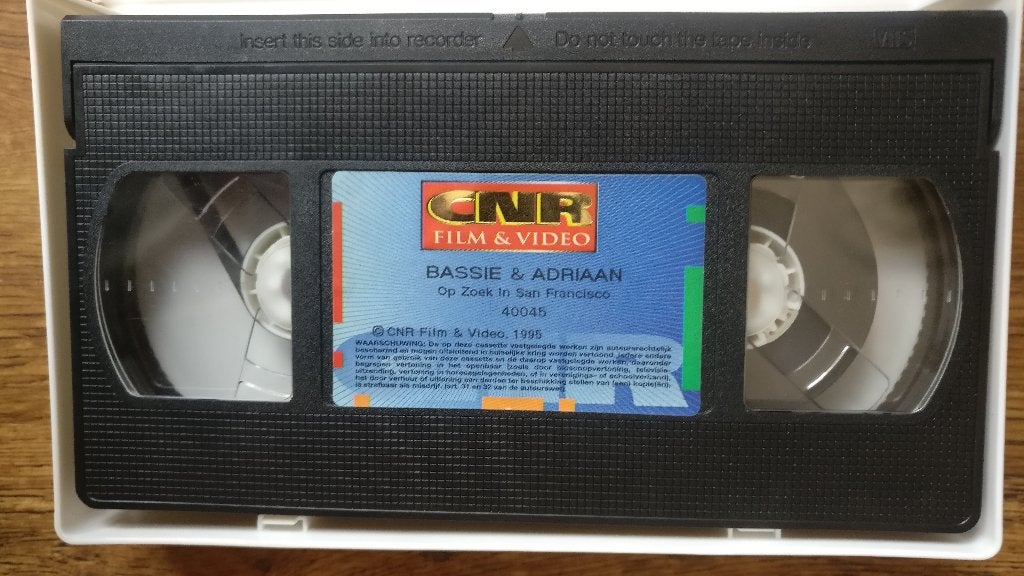 Bassie & Adriaan op zoek in San Francisco 1994/1995 CNR, Cd's en Dvd's, Alle leeftijden, Ophalen of Verzenden, Kinderprogramma of -film