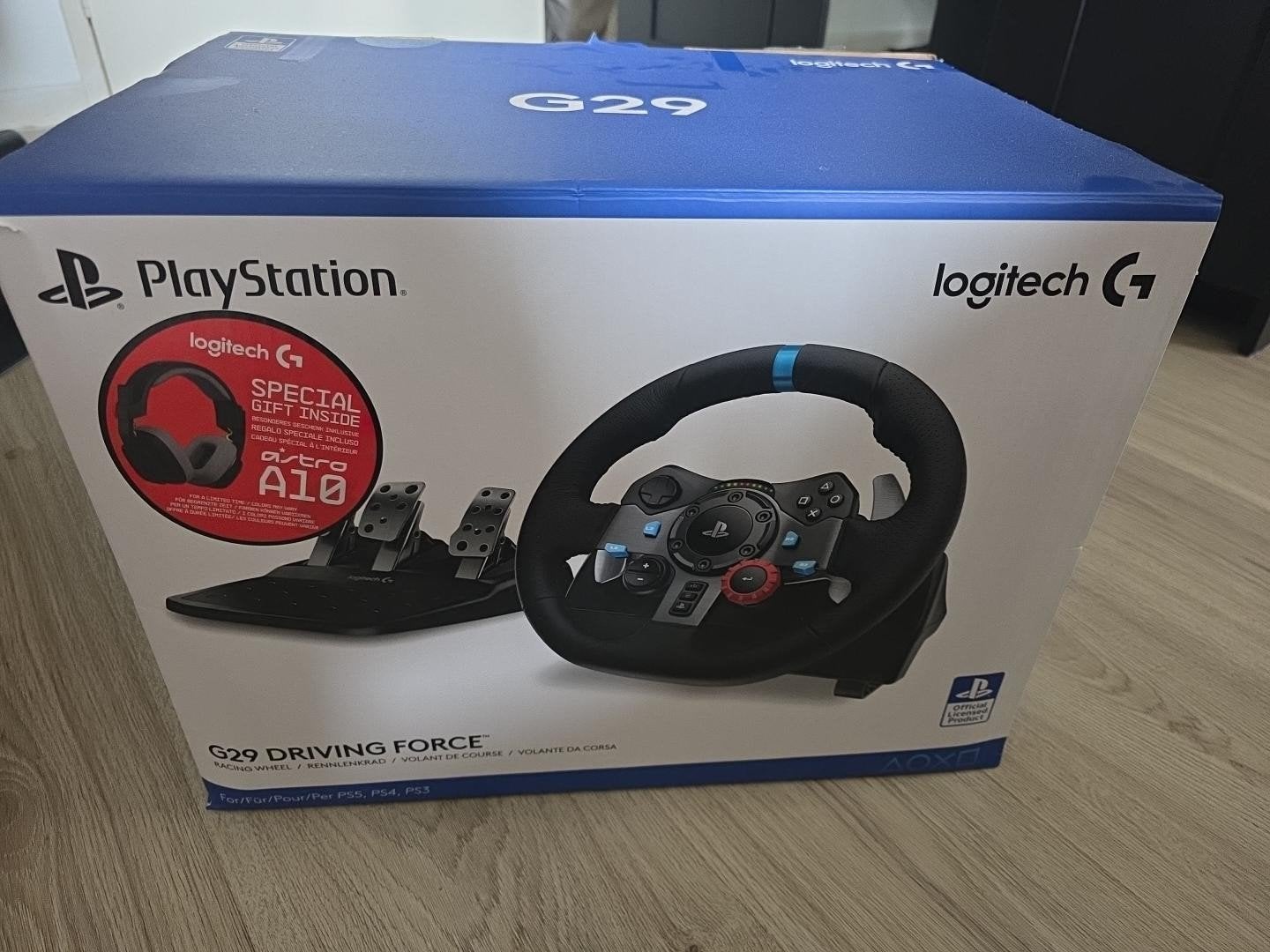 Logitech G29 Driving Force + Astro A10 Headset PS5, Spelcomputers en Games, Games | Pc, Ophalen, Online, 1 speler, Racen en Vliegen