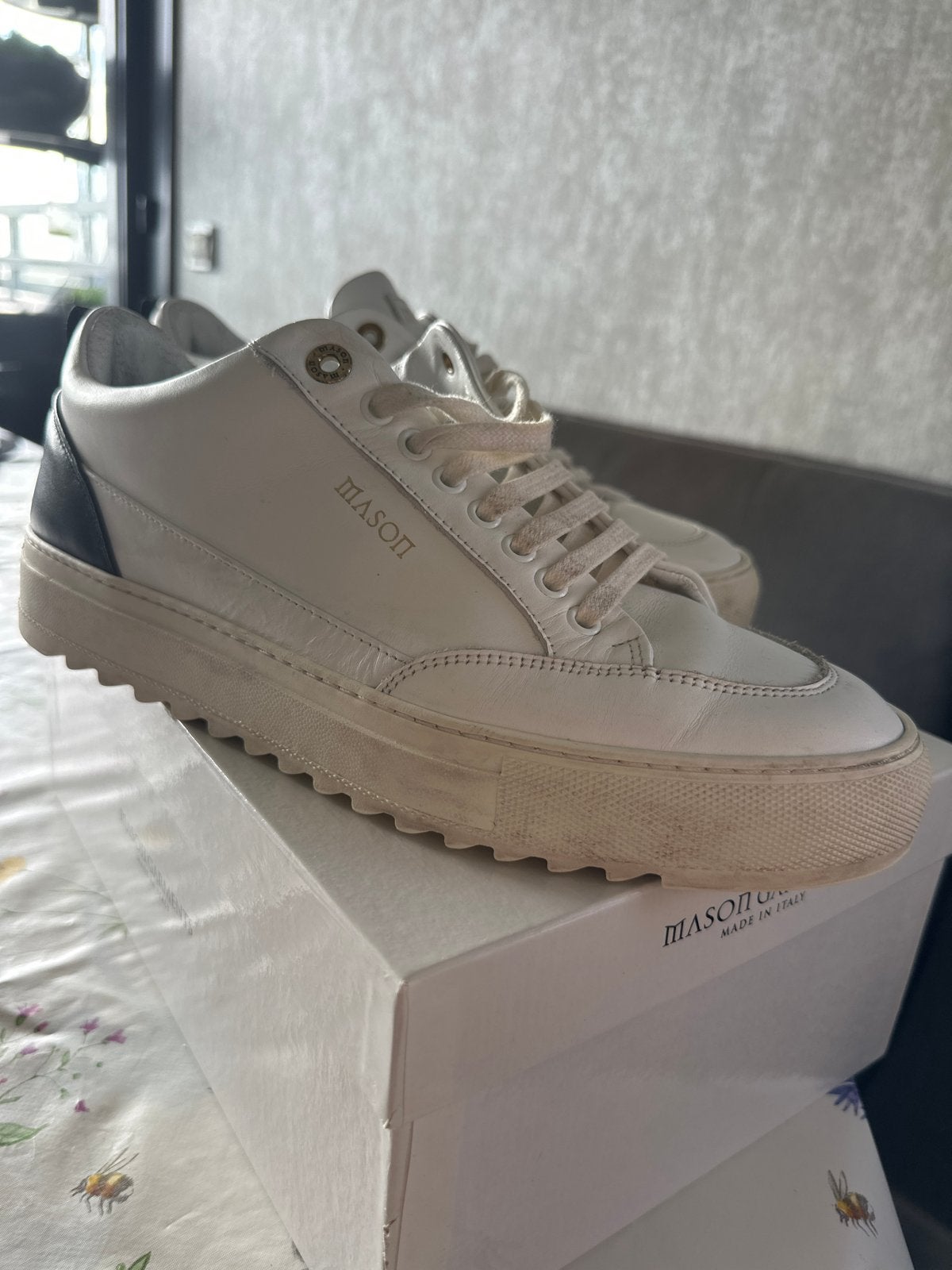 Mason Garments Tia Sneakers Wit/Zwart - Maat 43, Kleding | Heren, Wit, Ophalen of Verzenden, Sneakers of Gympen, Gedragen