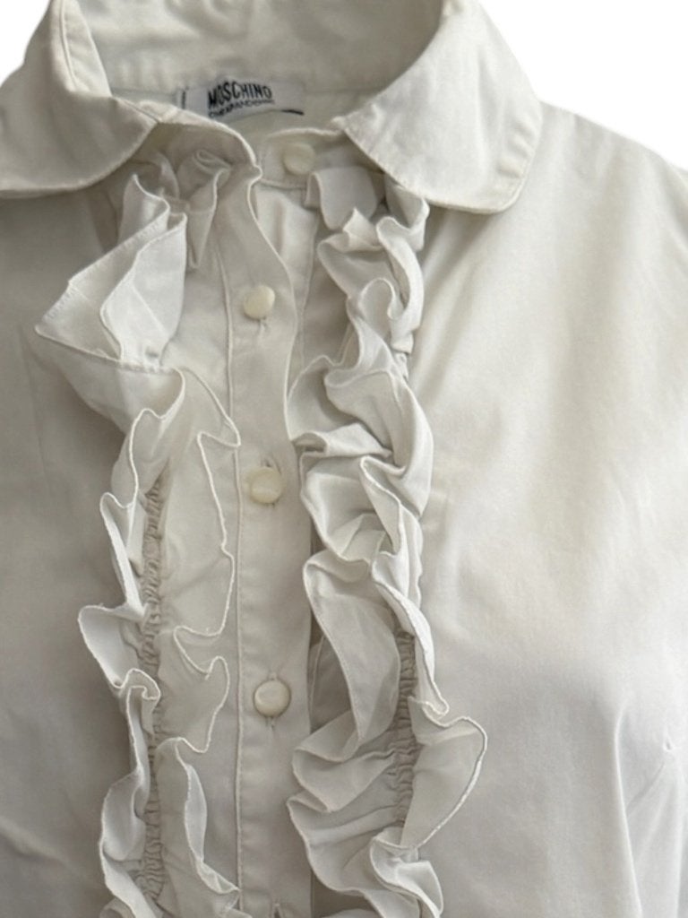 Moschino top M, Zwart, Maat 46/48 (XL) of groter, Ophalen of Verzenden, Zo goed als nieuw